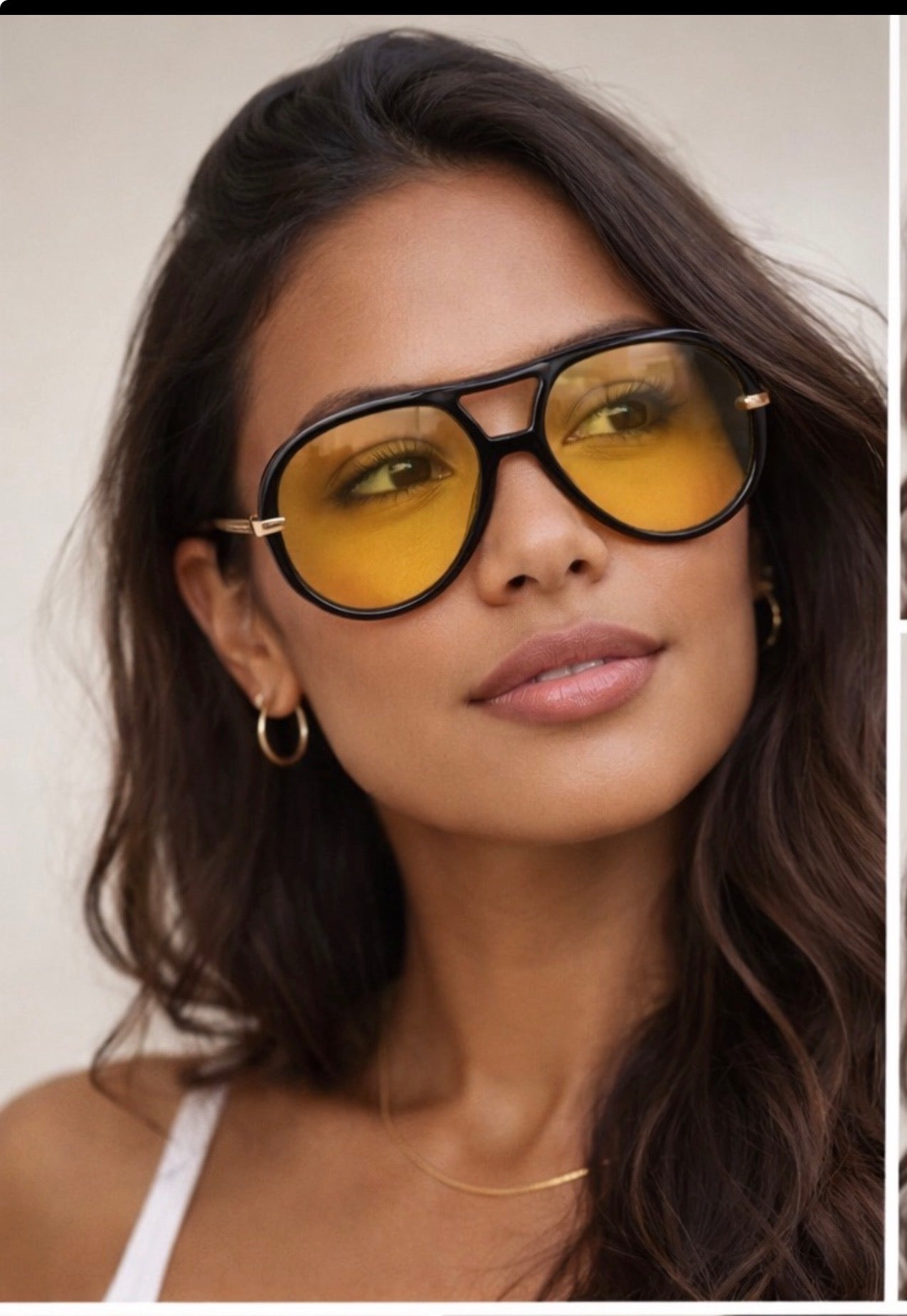 Lentes de sol aviador retro para mujer — Solé Aura