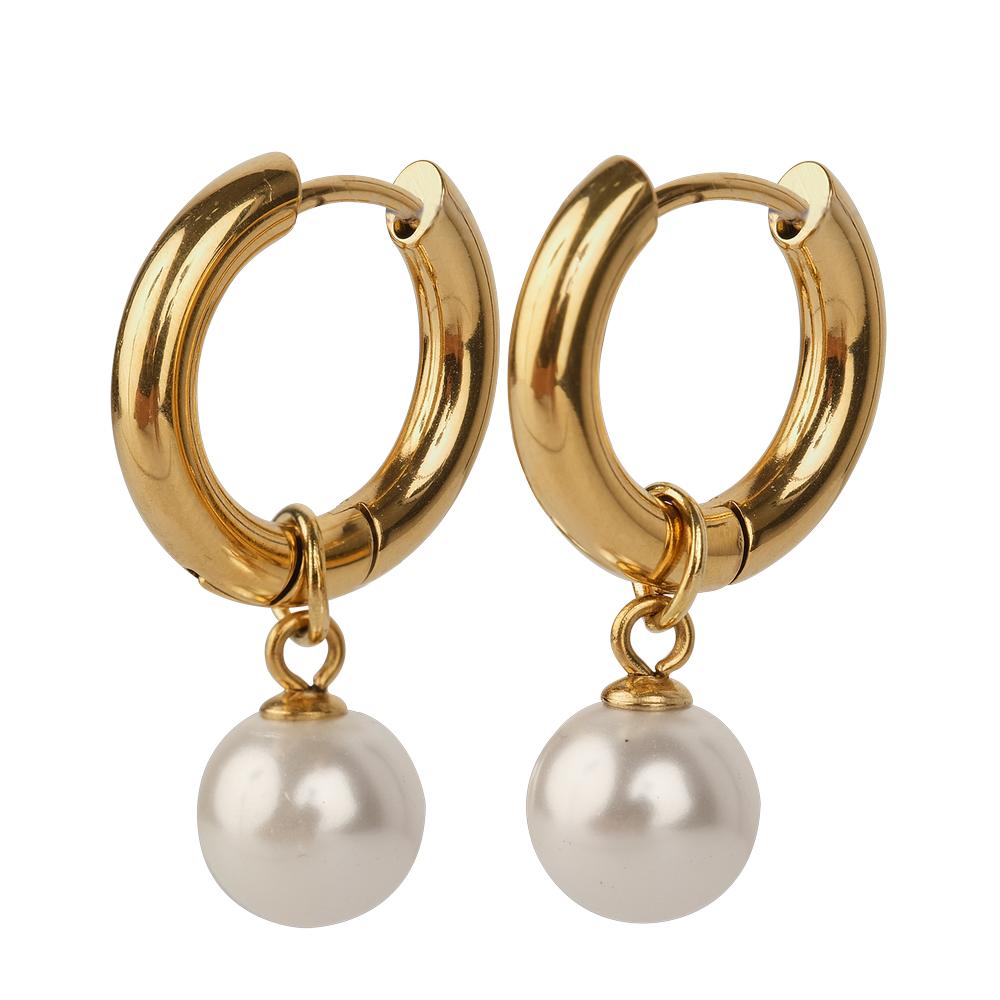 Amore Pearl Hoops