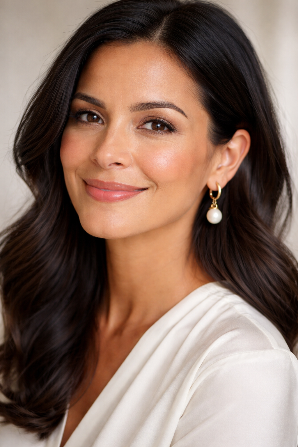 Amore Pearl Hoops